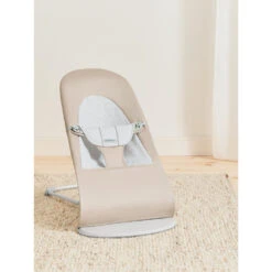 Babybjorn Transat Bébé Balance Soft Coton Et Jersey Beige Et Gris Cadre Gris Clair -Produits Pour Bébé bj062351837 7