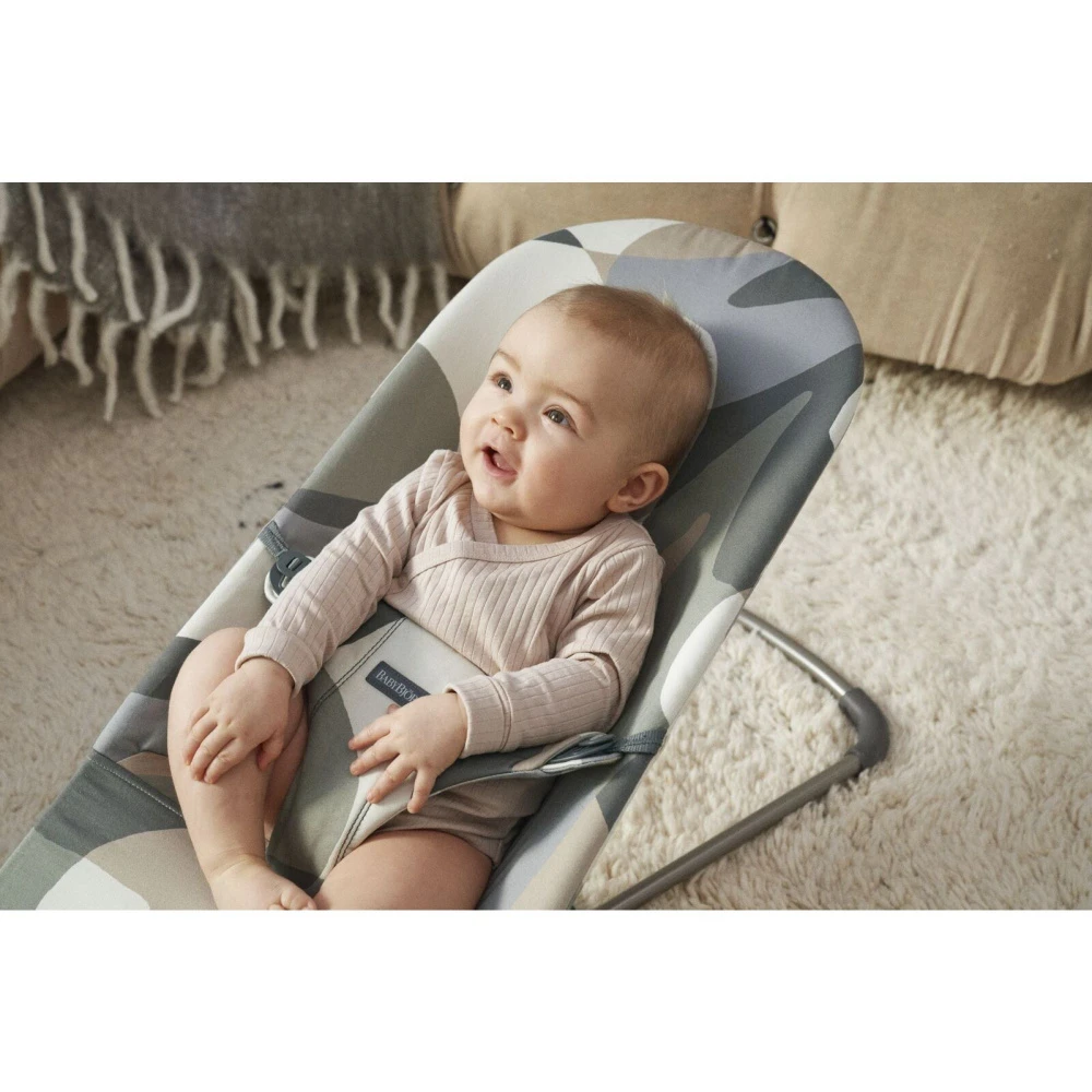 Babybjorn Transat Bébé Bliss Coton Kaki Vert 4 Babybjorn Transat Bébé Bliss Coton Kaki Vert – Image 2