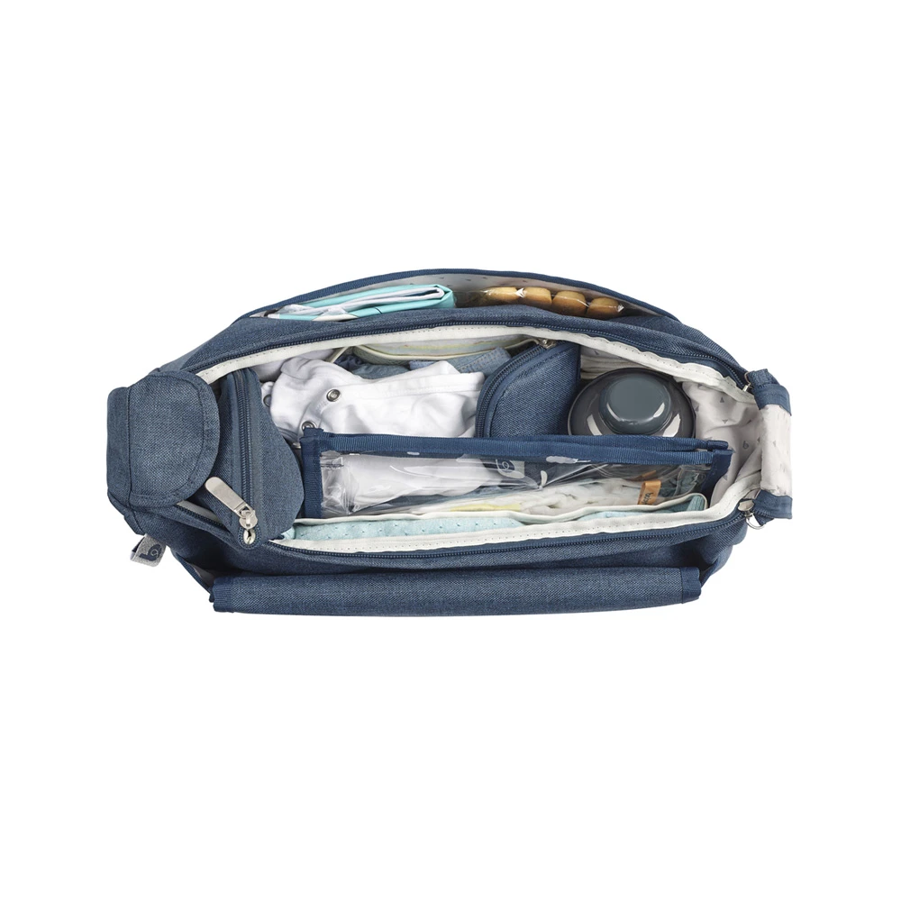 BabyMoov Sac à Langer Urban Bleu Chiné 6 BabyMoov Sac à Langer Urban Bleu Chiné – Image 4