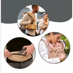BabyMoov Porte Bébé Physiologique Moov & Boost Beige Noisette -Produits Pour Bébé bm046179288 7