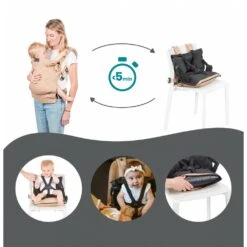 BabyMoov Porte Bébé Physiologique Moov & Boost Beige Noisette -Produits Pour Bébé bm046179288 8