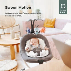 BabyMoov Balancelle Bébé Swoon Motion Zinc -Produits Pour Bébé bm069014763 1