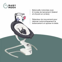 BabyMoov Balancelle Bébé Swoon Motion Zinc -Produits Pour Bébé bm069014763 2