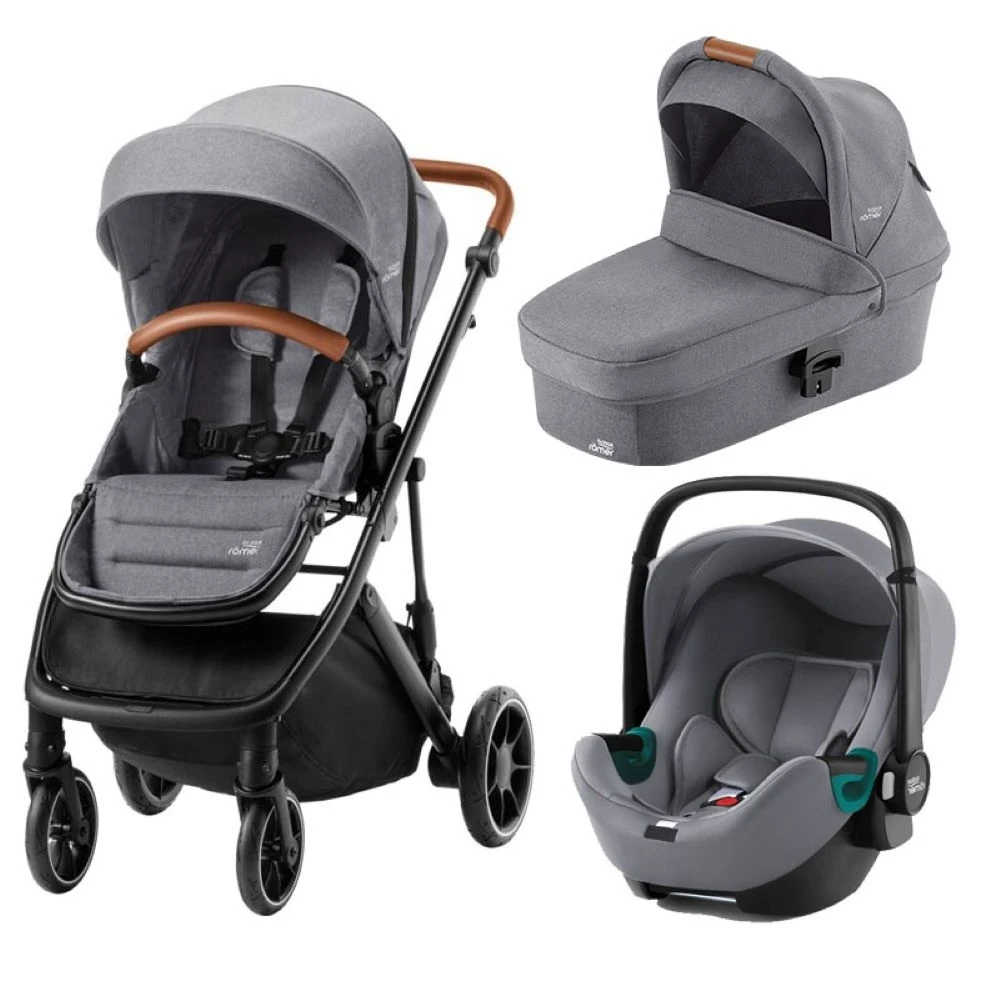 Poussette Trio Strider M Baby-safe 3 Nacelle Strider M Grey Britax Römer 3 Poussette Trio Strider M Baby-safe 3 Nacelle Strider M Grey Britax Römer