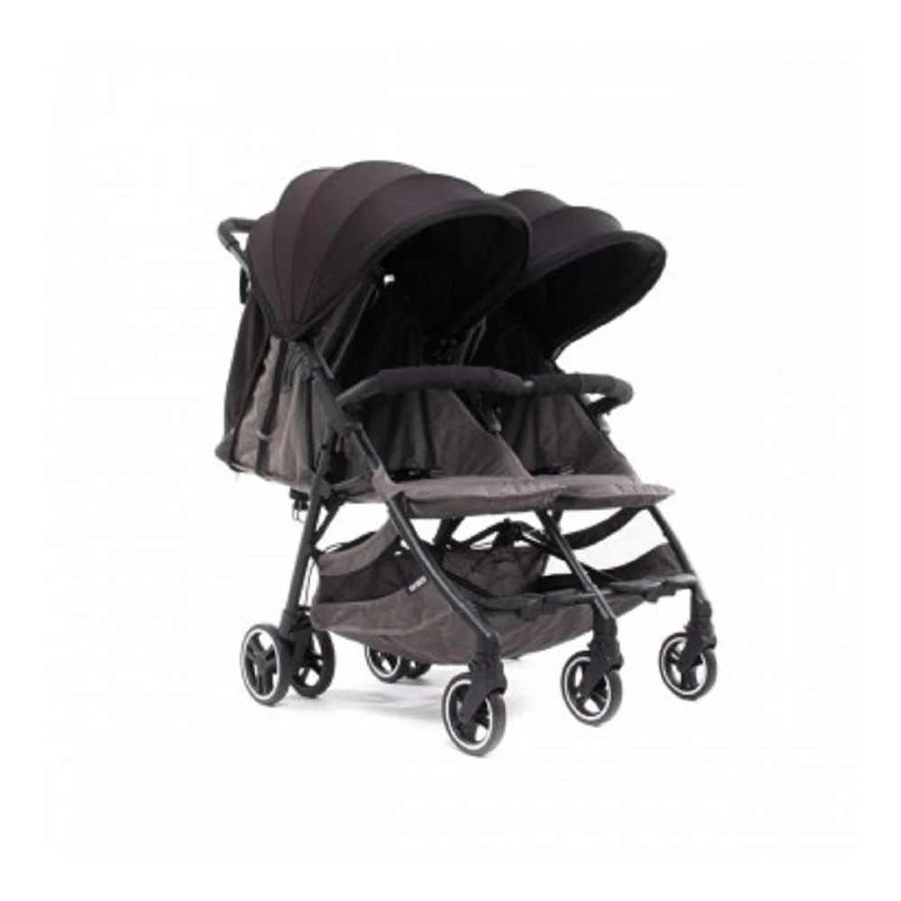 Poussette Kuki Twin Black 3 Poussette Kuki Twin Black