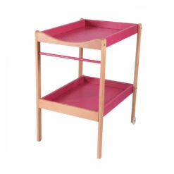 Table à Langer Avec 2 Plateaux Margot Hybride Fuschia