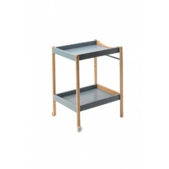 Table à Langer Avec 2 Plateaux Margot Hybride Bleu Gris