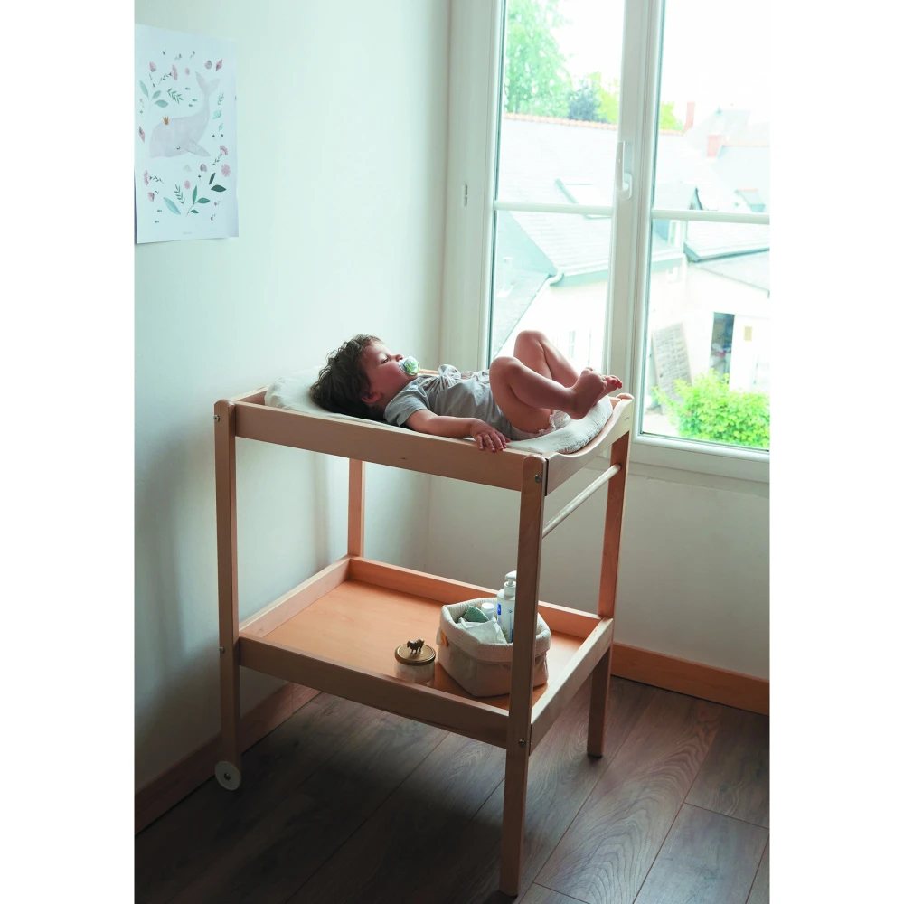 Table à Langer Avec 2 Plateaux Margot Hybride Bleu Gris 13 Table à Langer Avec 2 Plateaux Margot Hybride Bleu Gris – Image 11