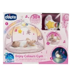 CHICCO Tapis D'éveil Bébé Colors Gym Rose -Produits Pour Bébé ch081412531 4