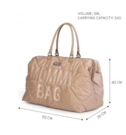 Childhome Sac à Langer Mommy Bag Matelassé Beige -Produits Pour Bébé cw045362085 5