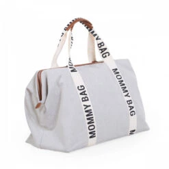Childhome Sac à Langer Mommy Bag Signature Canvas Off White -Produits Pour Bébé cw045364386 1