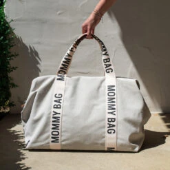 Childhome Sac à Langer Mommy Bag Signature Canvas Off White -Produits Pour Bébé cw045364386 4