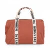 Childhome Sac à Langer Mommy Bag Signature Canvas Terracotta -Produits Pour Bébé cw045364874