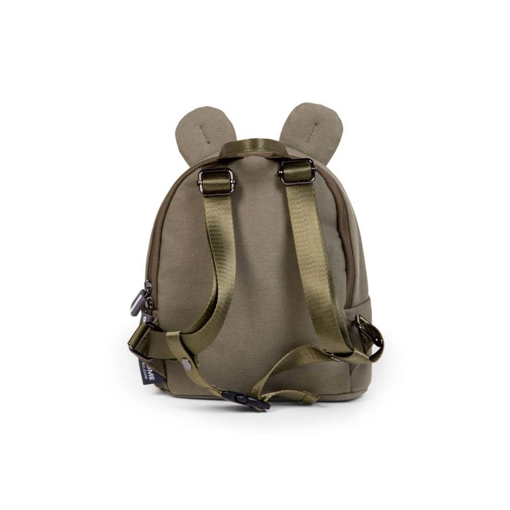 Childhome Sac à Dos Enfant My First Bag Canvas Kaki 4 Childhome Sac à Dos Enfant My First Bag Canvas Kaki – Image 2