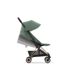 CYBEX Poussette Compacte Coya Châssis Rose Gold Siège Vert -Produits Pour Bébé cy041086703 5