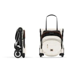 CYBEX Poussette Compacte Coya Châssis Chrome Brown Siège Off White -Produits Pour Bébé cy041087663 2