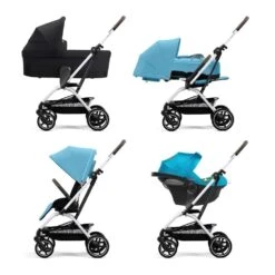 CYBEX Poussette Eezy S Twist+ 2 - Turquoise - Châssis Silver 2022 -Produits Pour Bébé cy0414058786080 6