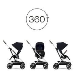 CYBEX Poussette Eezy S Twist+ 2 - Ocean Blue - Châssis Silver 2022 -Produits Pour Bébé cy041406011 6