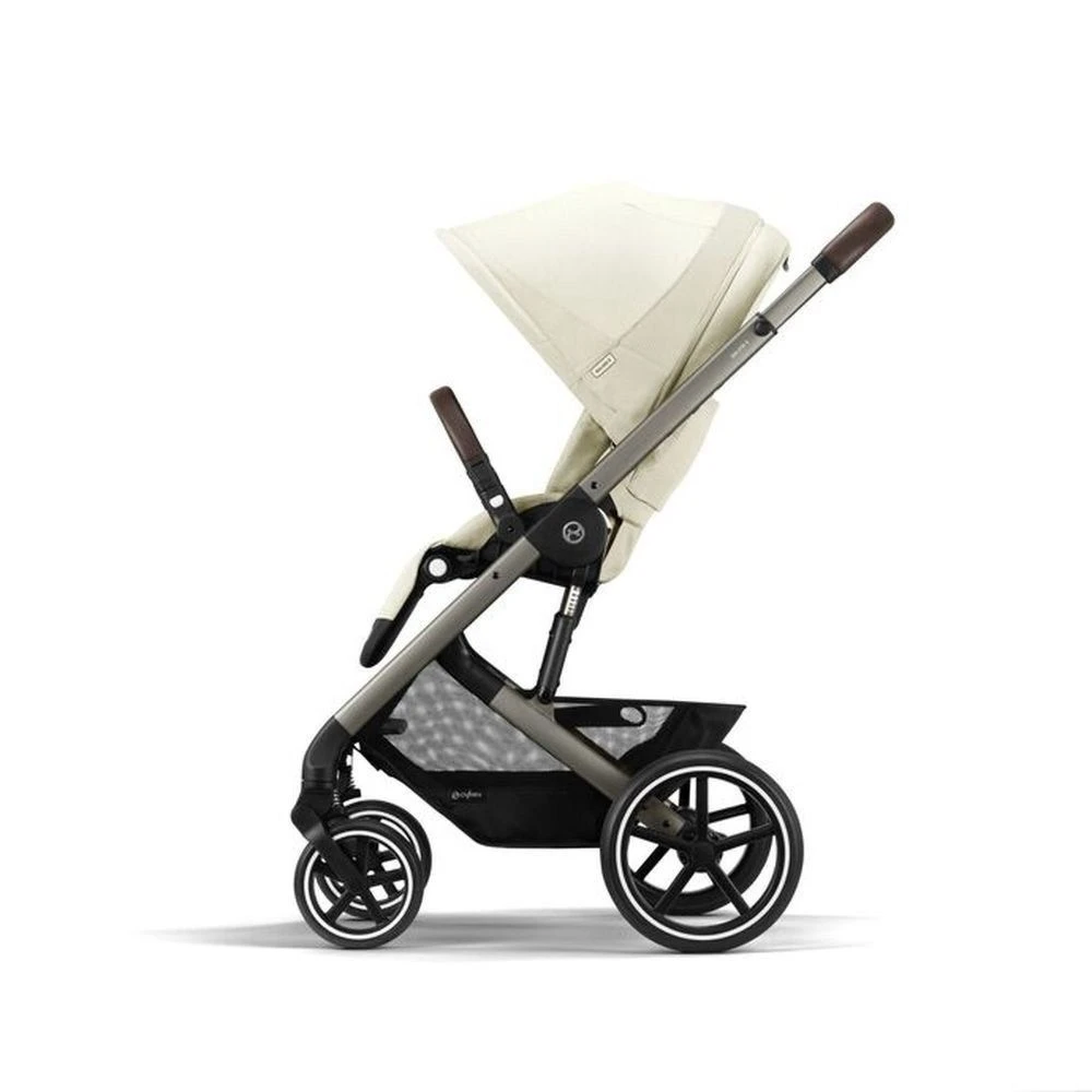 CYBEX Pack Duo Poussette Duo Balios S Lux + Aton 5 + Adaptateurs - Seashell Beige 7 CYBEX Pack Duo Poussette Duo Balios S Lux + Aton 5 + Adaptateurs - Seashell Beige – Image 5