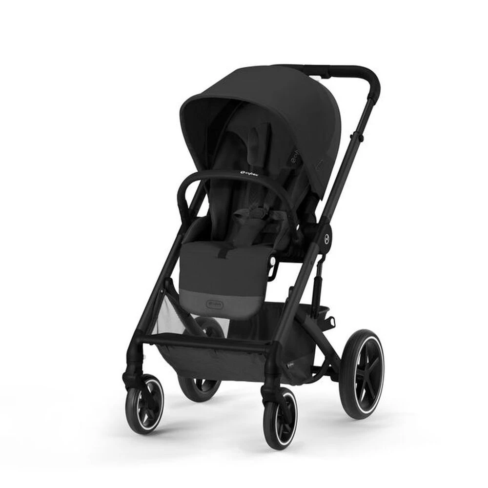 CYBEX Pack Trio Poussette Balios S Lux + Nacelle Cot S + Aton 5 + Adaptateurs - Moon Black 4 CYBEX Pack Trio Poussette Balios S Lux + Nacelle Cot S + Aton 5 + Adaptateurs - Moon Black – Image 2