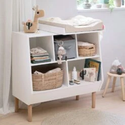 Done By Deer Matelas à Langer Easy Wipe Confetti Bleu -Produits Pour Bébé db091136432 1