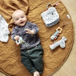 Done By Deer Lot De 2 Langes 70x70cm Dreamy Dots Mustard -Produits Pour Bébé db121018841 3