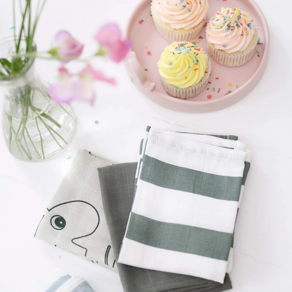 Done By Deer Lot De 5 Lingettes Deer Friends Moutarde 5 Done By Deer Lot De 5 Lingettes Deer Friends Moutarde – Image 3