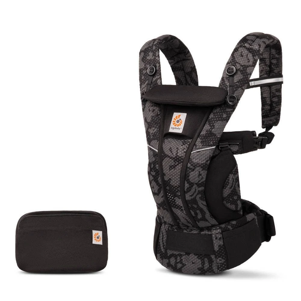 Ergobaby Porte Bébé Omni Breeze Fleurs Noires 3 Ergobaby Porte Bébé Omni Breeze Fleurs Noires
