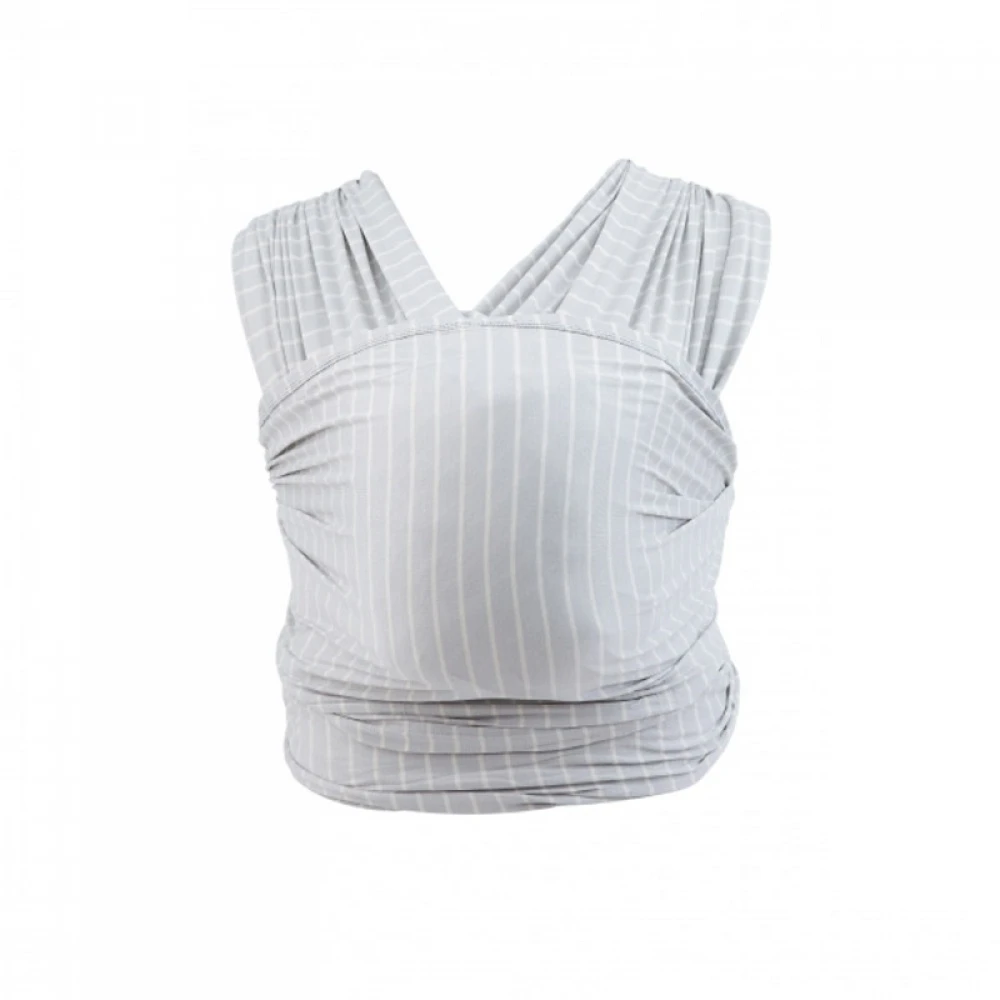 Ergobaby Écharpe De Portage Aura - Gris Rayé 3 Ergobaby Écharpe De Portage Aura - Gris Rayé