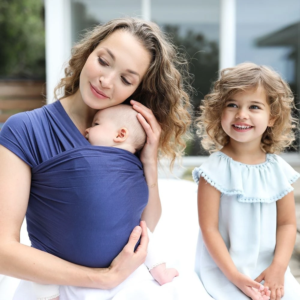 Ergobaby Écharpe De Portage Aura - Bleu Indigo 4 Ergobaby Écharpe De Portage Aura - Bleu Indigo – Image 2