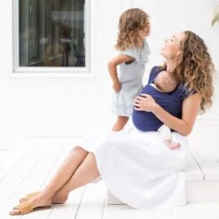 Ergobaby Écharpe De Portage Aura - Bleu Indigo 9 Ergobaby Écharpe De Portage Aura - Bleu Indigo -Produits Pour Bébé er046198017 2