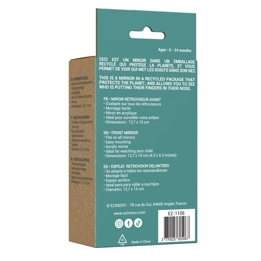 Rétroviseur Bébé Ezi Mirror Clip - Eco Friendly 11 Rétroviseur Bébé Ezi Mirror Clip - Eco Friendly – Image 9