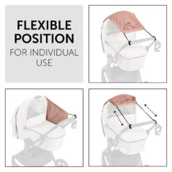 HAUCK Pare-soleil Universel Poussette Bambi Rose -Produits Pour Bébé ha030050731 2