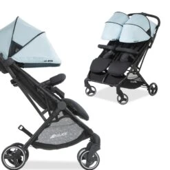 HAUCK Canopy Pour Poussette Double Swift X Duo Blue -Produits Pour Bébé ha040850274 1
