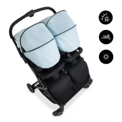 HAUCK Canopy Pour Poussette Double Swift X Duo Blue -Produits Pour Bébé ha040850274 2