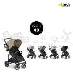 HAUCK Poussette Rapid 4d Jungle Green -Produits Pour Bébé ha041048990 2