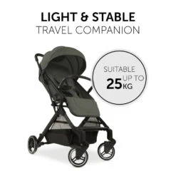 HAUCK Poussette Compacte Travel N Care Dark Olive -Produits Pour Bébé ha041060176 2