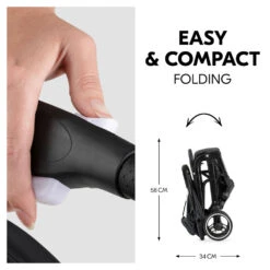 HAUCK Poussette Compacte Travel N Care Plus Black -Produits Pour Bébé ha041060183 3