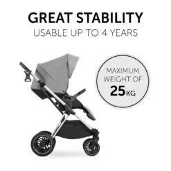 HAUCK Pack Poussette Duo Vision X Set Melange Grey - Châssis Silver -Produits Pour Bébé ha041265256 5