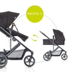 HAUCK Poussette Pacific 3 En 1 Shop N Drive Caviar -Produits Pour Bébé ha041609162 5