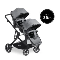 HAUCK Poussette Double Atlantic Twin Melange Grey -Produits Pour Bébé ha042000019 5