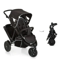 HAUCK Poussette Double Freerider Sh12 Black -Produits Pour Bébé ha042013040 2