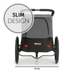 HAUCK Remorque Pour Vélo Dryk Duo Grey -Produits Pour Bébé ha070015013 4