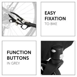 HAUCK Remorque Pour Vélo Dryk Duo Grey -Produits Pour Bébé ha070015013 7