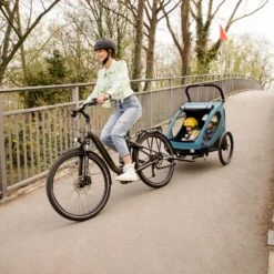 HAUCK Remorque Pour Vélo Dryk Duo Petrol -Produits Pour Bébé ha070015020 12