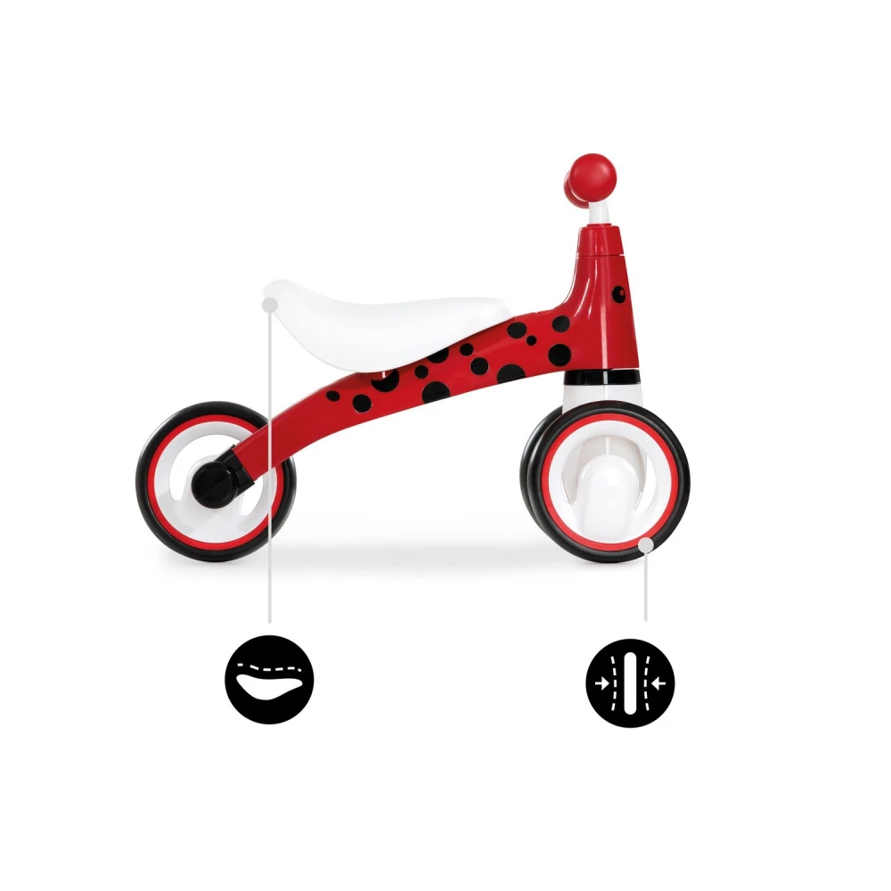 HAUCK Porteur Bébé 1st Ride 3 Roues Coccinelle Rouge 7 HAUCK Porteur Bébé 1st Ride 3 Roues Coccinelle Rouge – Image 5