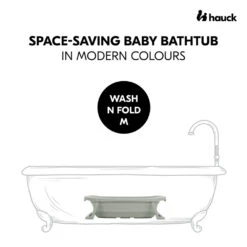 HAUCK Baignoire Pliable Wash N Fold M Sage -Produits Pour Bébé ha092427010 1