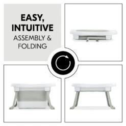 HAUCK Baignoire Pliable Wash N Fold L White Sage -Produits Pour Bébé ha092427034 5