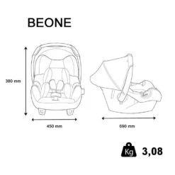 Siège Auto Coque Beone + Base Linea Rose - Groupe 0+ -Produits Pour Bébé ia031165180 3