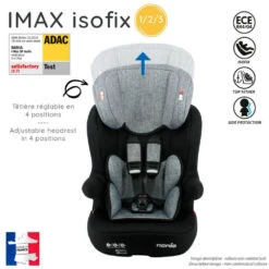 Siège Auto Imax Isofix Luxe Bleu - Groupe 1/2/3 -Produits Pour Bébé ia032552623 2